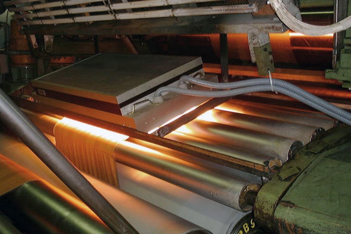 L’infrarouge utilisé dans le processus d’impression